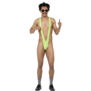 Borat mankini - mini zwempak onderbroek - vrijgezellenfeest - groen One size  -