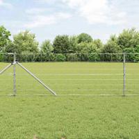 Weidehekwerk Zilver 25 x 0.8 m Gegalvaniseerd staal