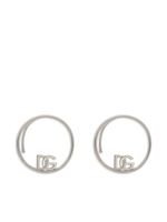 Dolce & Gabbana bijoux d'oreilles à logo DG - Argent