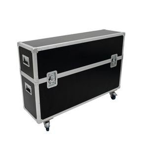 Roadinger Flightcase 2x LCD ZL50 voor 2 schermen tot 123,5cm breed