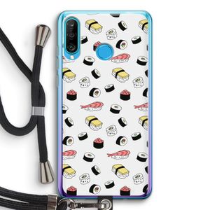 Sushi time: Huawei P30 Lite Transparant Hoesje met koord