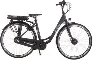 AMIGO E Faro S1 28 Inch 50 cm Dames 3V V Brakes Matzwart