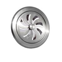 Ventilatierooster Weha Rond Afsluitbaar 15 cm RVS Weckx - thumbnail