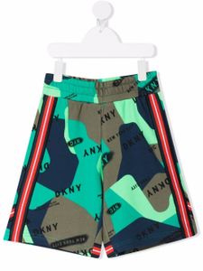 Dkny Kids short de bain à imprimé camouflage - Vert