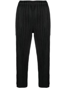 Pleats Please Issey Miyake pantalon court à design plissé - Noir