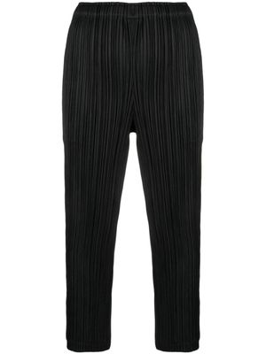 Pleats Please Issey Miyake pantalon court à design plissé - Noir