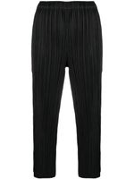 Pleats Please Issey Miyake pantalon court à design plissé - Noir