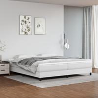 Bedframe kunstleer wit 200x200 cm