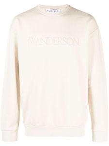 JW Anderson sweat en coton à logo brodé - Tons neutres