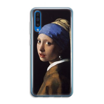 The Pearl Earring: Samsung Galaxy A50 Transparant Hoesje