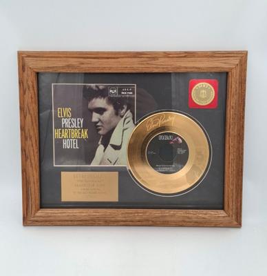 Elvis Presley - Heartbreak Hotel 35th Anniversary 24KT Gouden Plaat