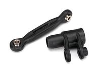 Servo horn, steering/ linkage, steering (46mm, assembled with pivot balls) - thumbnail