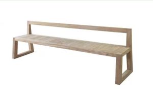 Mason bank zonder armleuning 274x58x48 cm teak - Max&Luuk