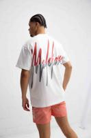 Malelions Split T-Shirt Heren Wit - Maat XS - Kleur: Wit | Soccerfanshop