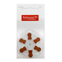 10x ReSound 312 Hoortoestelbatterijen