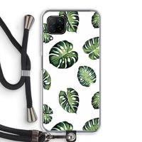 Tropische bladeren: Huawei P40 Lite Transparant Hoesje met koord