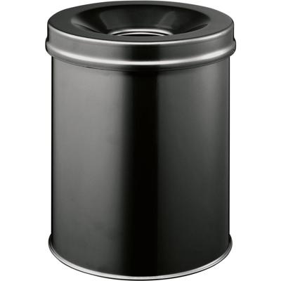 Durable SAFE rund 15 330501 Prullenbak 15 l (Ø x h) 260 mm x 357 mm Staal Zwart 1 stuk(s)
