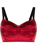 Dolce & Gabbana brassière à design texturé - Rouge - thumbnail