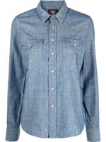 Ralph Lauren RRL chemise Buffalo d'inspiration western en jean - Bleu