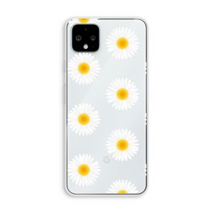 Margrietjes: Pixel 4 XL Transparant Hoesje