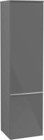 Villeroy & Boch Venticello hoge kast 40.4x37.2x154 cm. deur links Glossy Grey Villeroy & Boch Venticello hoge kast 40.4x37.2x154 cm. deur links Glossy Grey