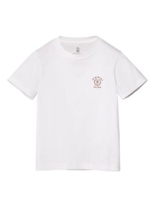 Brunello Cucinelli Kids t-shirt Solomei à logo imprimé - Blanc