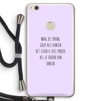 Sprong: Huawei Ascend P8 Lite (2017) Transparant Hoesje met koord