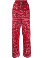 Alanui pantalon de jogging Bandana en laine d'alpaga - Rouge