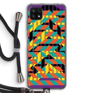 Skew Bee 2: Samsung Galaxy A22 5G Transparant Hoesje met koord