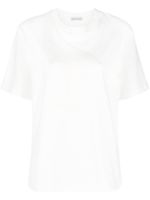 Moncler t-shirt à logo brodé - Blanc