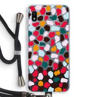 Colored Giraffe: Samsung Galaxy A10 Transparant Hoesje met koord