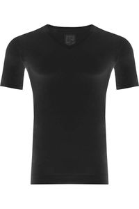 Alan Red Silver T-Shirt zwart, Effen