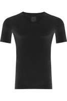 Alan Red Silver T-Shirt zwart, Effen - thumbnail