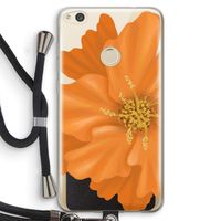 Orange Ellila flower: Huawei Ascend P8 Lite (2017) Transparant Hoesje met koord