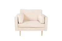 Nohr Fauteuil 'Tylan' Velvet, kleur Beige