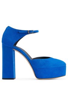 Giuseppe Zanotti escarpins Bebe en daim à plateforme - Bleu