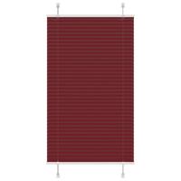 VidaXL Plissé rolgordijn 80x100 cm stofbreedte 79,4 cm bordeauxrood