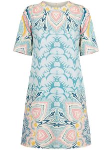 ETRO robe courte à motif cachemire - Bleu