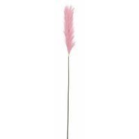 Pluimgras losse steel/tak - roze - 104 cm - Decoratie kunst pluimen - thumbnail