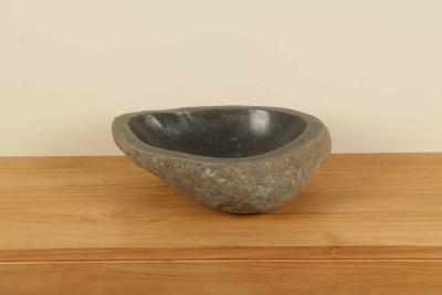 Flussstein Waschbecken RM030317, 47x41x15 cm