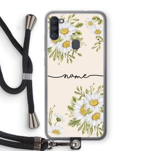 Daisies: Samsung Galaxy A11 Transparant Hoesje met koord