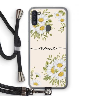 Daisies: Samsung Galaxy A11 Transparant Hoesje met koord