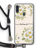 Daisies: Samsung Galaxy A11 Transparant Hoesje met koord