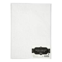 Creativ Company Parelmoerpapier, a4, vel 210x297 mm, 120 gr, wit parelmoer, 10 vel/ 1 doos