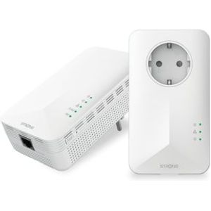 Strong POWERL1000DUOWIFIEUV2 PowerLine-netwerkadapter 1000 Mbit/s Ethernet LAN Wifi Wit 2 stuk(s)