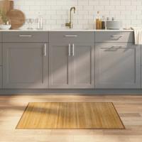 Vloerkleed rechthoekig 70x100 cm bamboe naturel