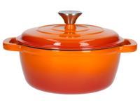 SILVERCREST Gietijzeren pan 22 cm 2,8 L (Oranje)
