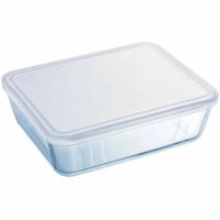 Voedselopslagcontainer Pyrex Wit Transparant Rechthoekig 1,5 L - thumbnail