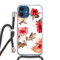 Roosjes: iPhone 12 mini Transparant Hoesje met koord