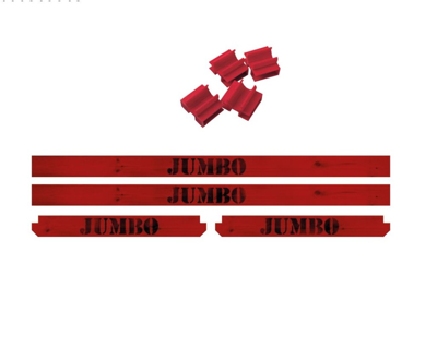 JUMBO Kantplankenset | 185 cm | Inclusief Houders - 411610018